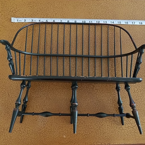 VINTAGE Riverbend Chair Company Miniature Settee - Picture 8 of 13